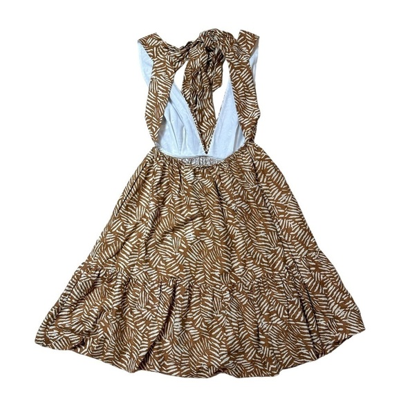 House of Harlow 1960 Brown Animal Print Mini Dress | U.S. Woman’s XSmall - Picture 2 of 9